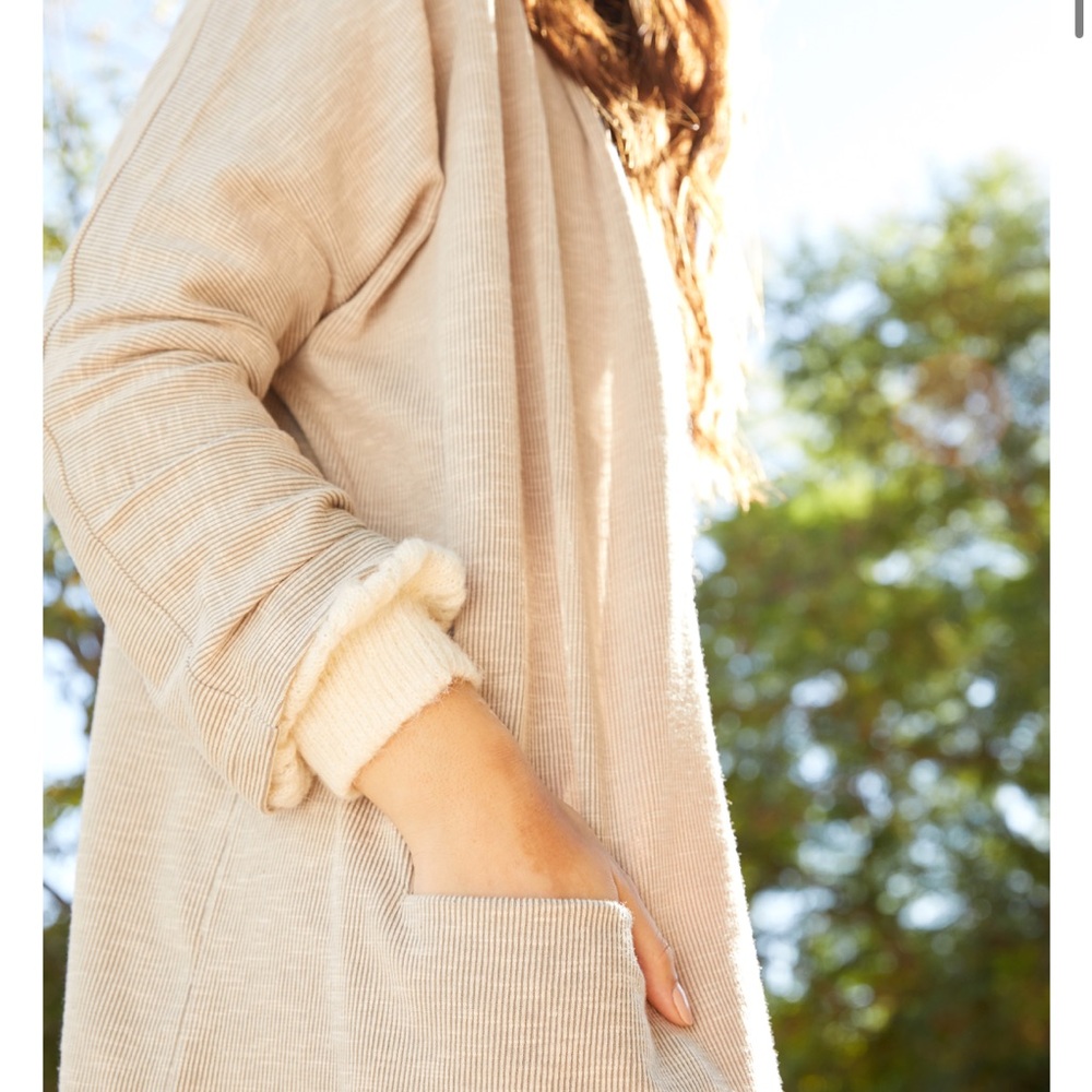 Donni Ribbed Sweater Coat